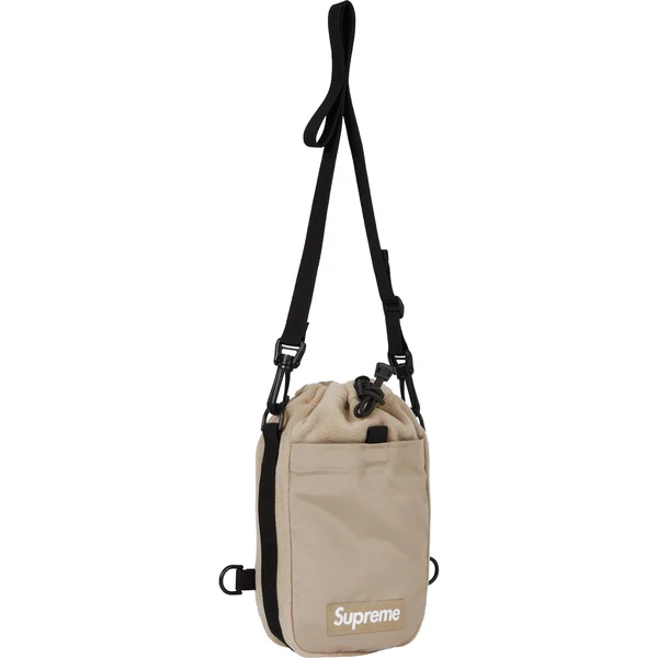 Supreme Polartec Sling Bag - Taupe (front)