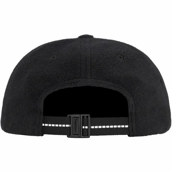 Supreme Polartec Small Box 6-Panel - Black (front)