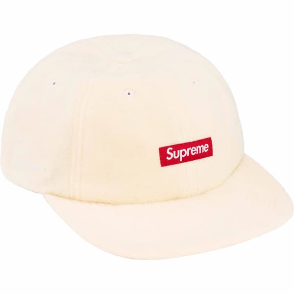 Supreme Polartec Small Box 6-Panel - Natural (front)