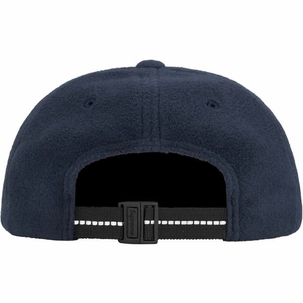 Supreme Polartec Small Box 6-Panel - Navy (front)