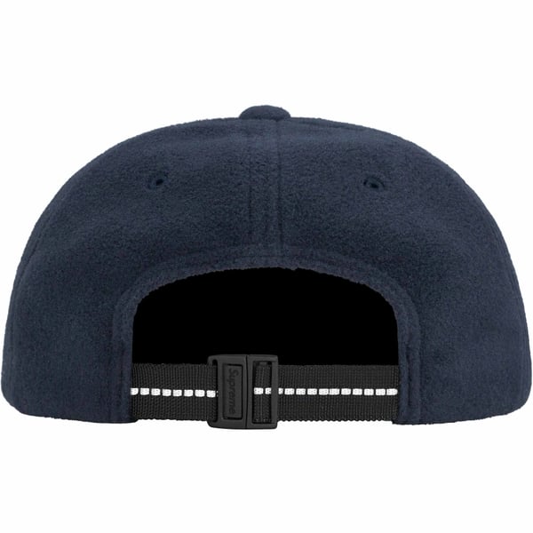 Supreme Polartec Small Box 6-Panel - Navy (front)