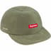 Supreme Polartec Small Box 6-Panel - Olive (front)