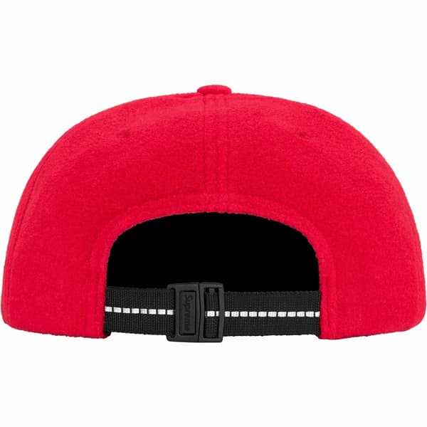 Supreme Polartec Small Box 6-Panel - Red (front)