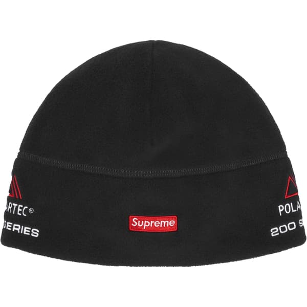Supreme Polartec Sport Beanie - Black (front)
