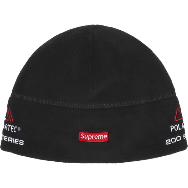 Supreme Polartec Sport Beanie - Black (front)