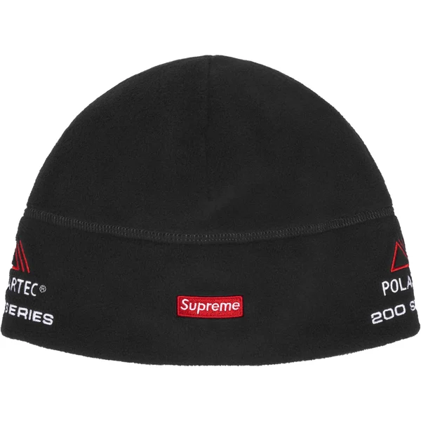 Supreme Polartec Sport Beanie - Black (front)