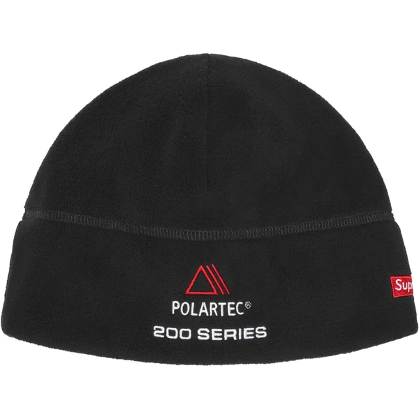 Supreme Polartec Sport Beanie - Black (front)