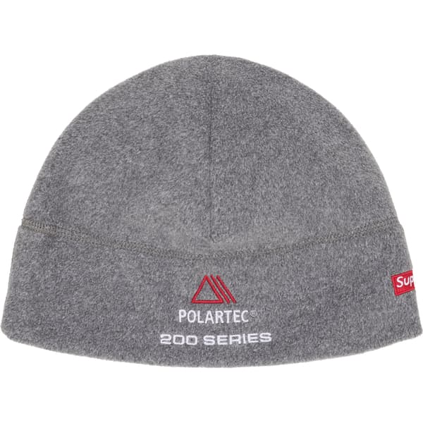 Supreme Polartec Sport Beanie - Grey (front)