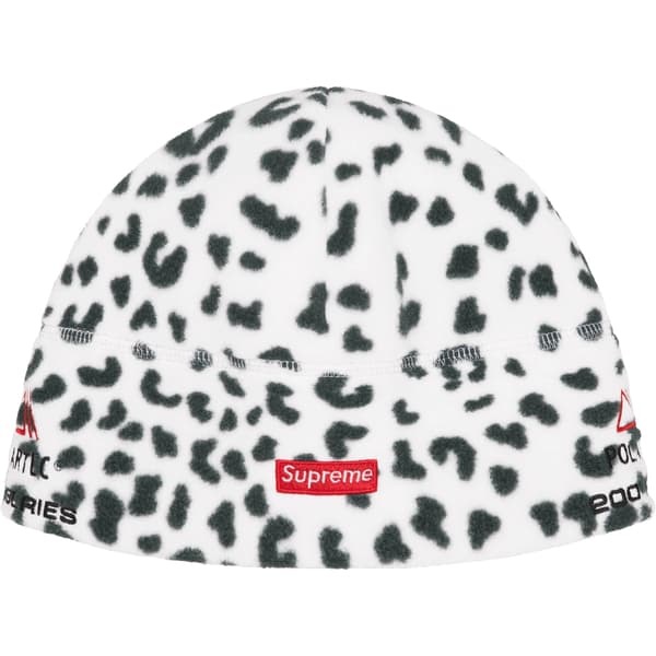 Supreme Polartec Sport Beanie - Leopard (front)