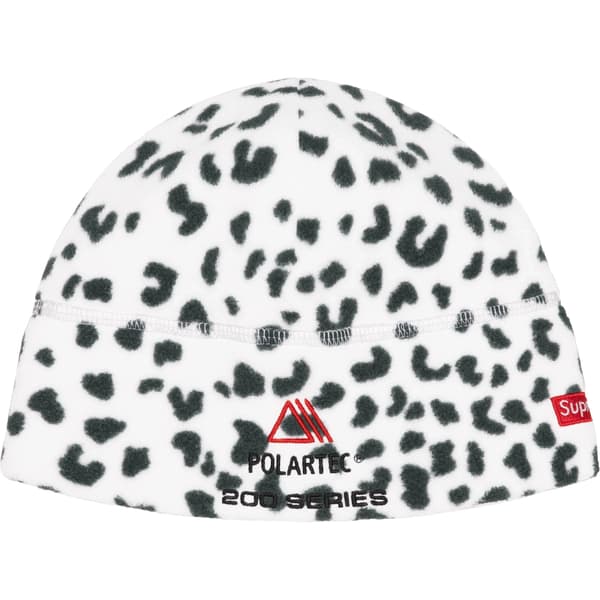 Supreme Polartec Sport Beanie - Leopard (front)