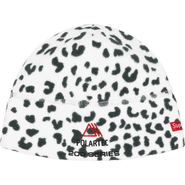 Supreme Polartec Sport Beanie - Leopard (front)