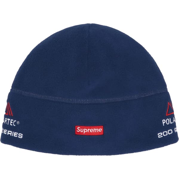 Supreme Polartec Sport Beanie - Navy (front)