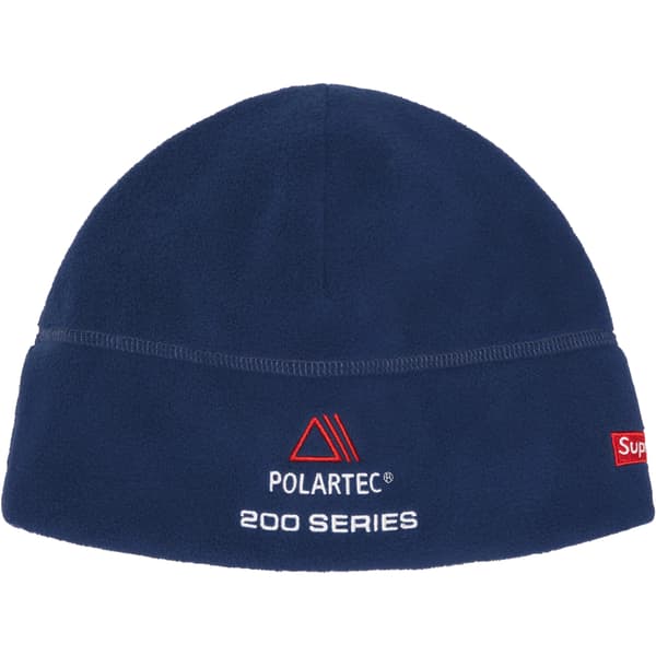Supreme Polartec Sport Beanie - Navy (front)