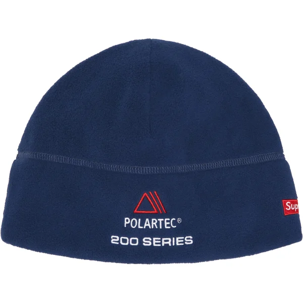 Supreme Polartec Sport Beanie - Navy (front)