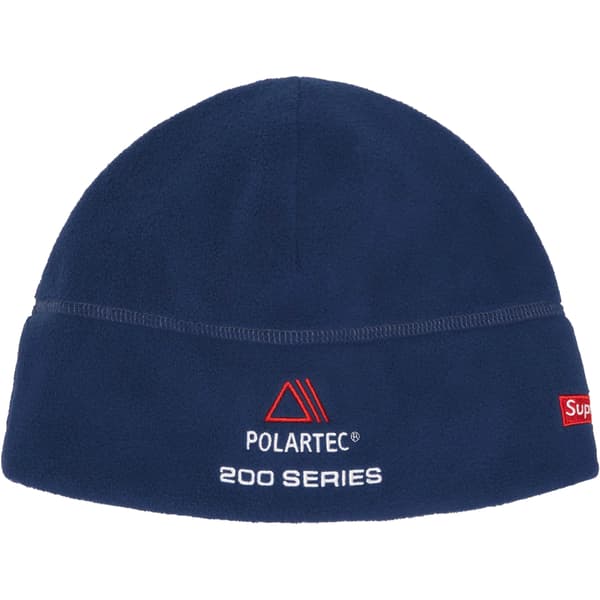 Supreme Polartec Sport Beanie - Navy (front)