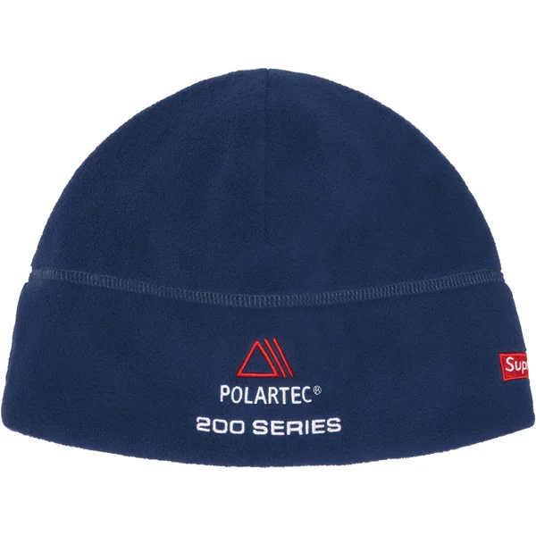 Supreme Polartec Sport Beanie - Navy (front)