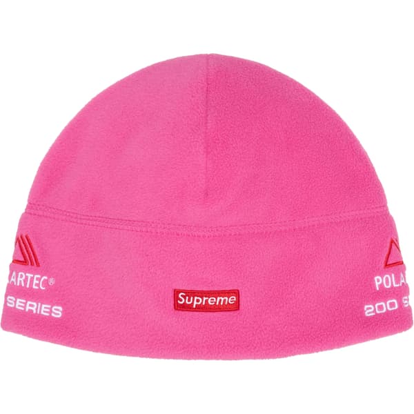 Supreme Polartec Sport Beanie - Pink (front)