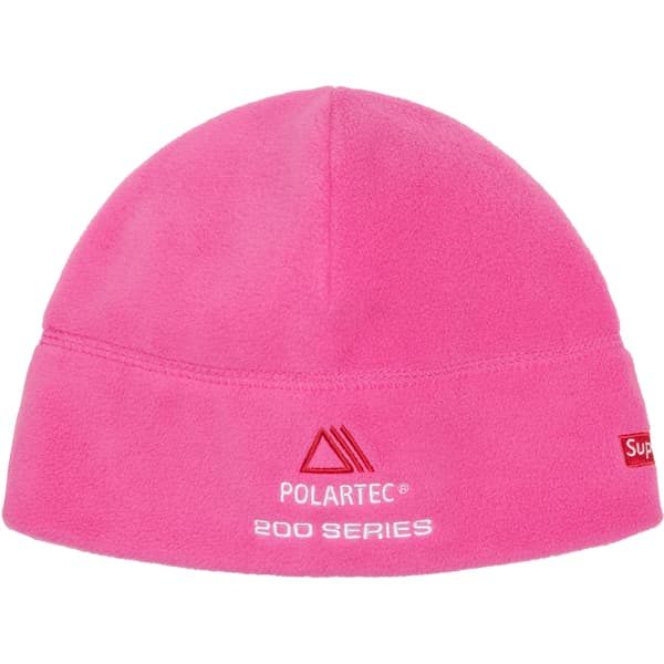 Supreme Polartec Sport Beanie - Pink (front)