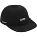 Supreme Polartec Waffle Small Box 6-Panel - Black (front)