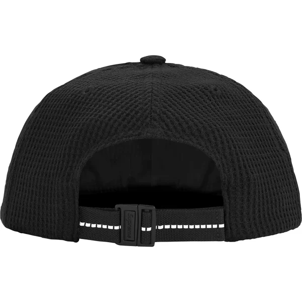 Supreme Polartec Waffle Small Box 6-Panel - Black (front)