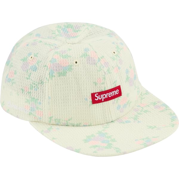 Supreme Polartec Waffle Small Box 6-Panel - Floral (front)