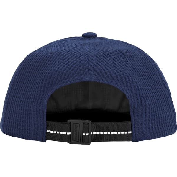 Supreme Polartec Waffle Small Box 6-Panel - Navy (front)