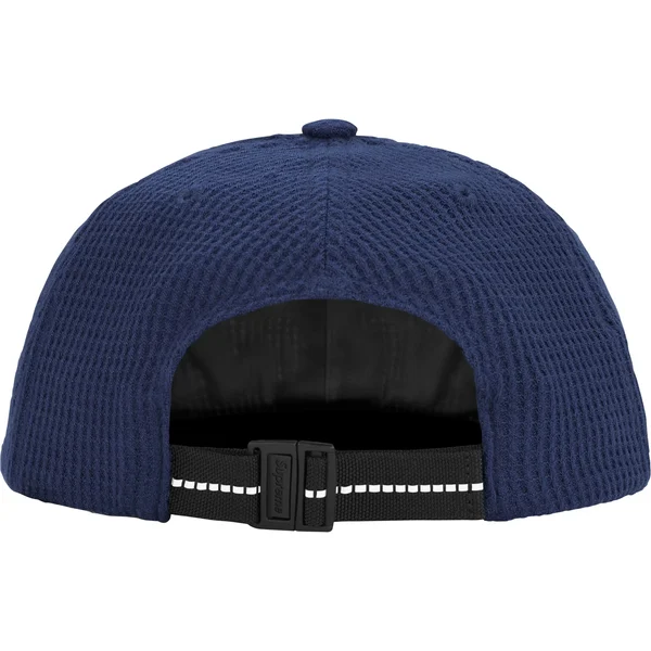 Supreme Polartec Waffle Small Box 6-Panel - Navy (front)