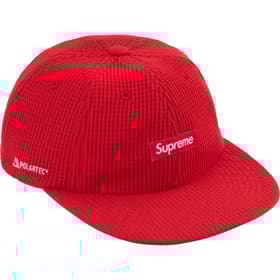 Supreme Polartec Waffle Small Box 6-Panel Red