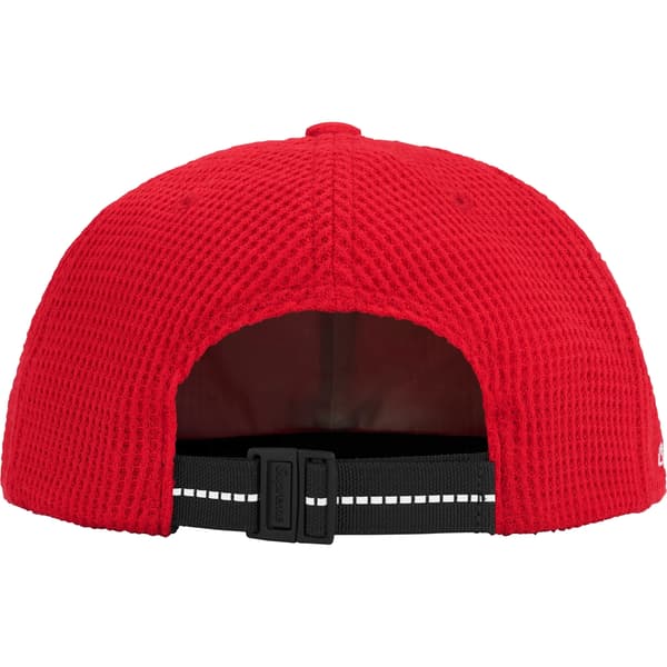 Supreme Polartec Waffle Small Box 6-Panel - Red (front)