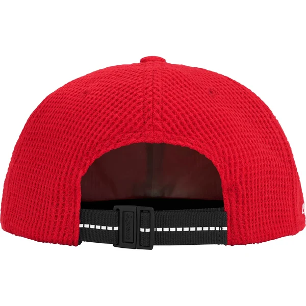 Supreme Polartec Waffle Small Box 6-Panel - Red (front)