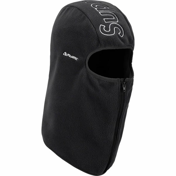 Supreme Polartec Zip Balaclava - Black (front)