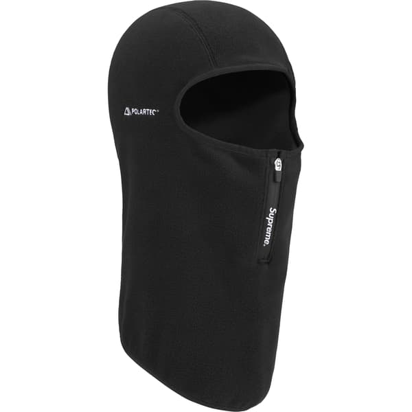 Supreme Polartec Zip Balaclava - Black (front)
