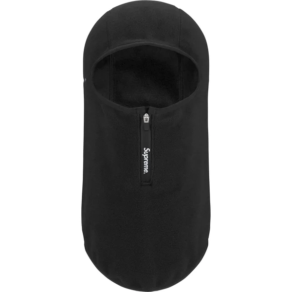 Supreme Polartec Zip Balaclava - Black (front)