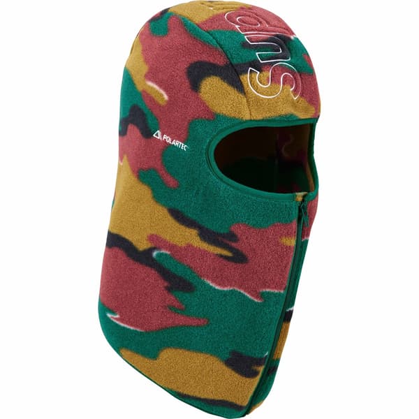 Supreme Polartec Zip Balaclava - Camo (front)