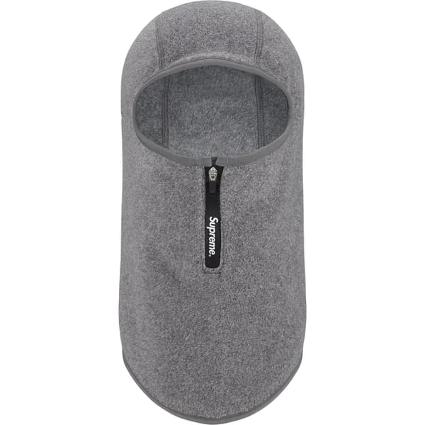 Supreme Polartec Zip Balaclava - Grey (front)