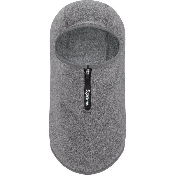 Supreme Polartec Zip Balaclava - Grey (front)