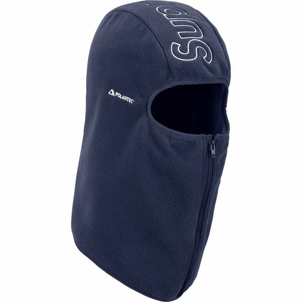 Supreme Polartec Zip Balaclava - Navy (front)
