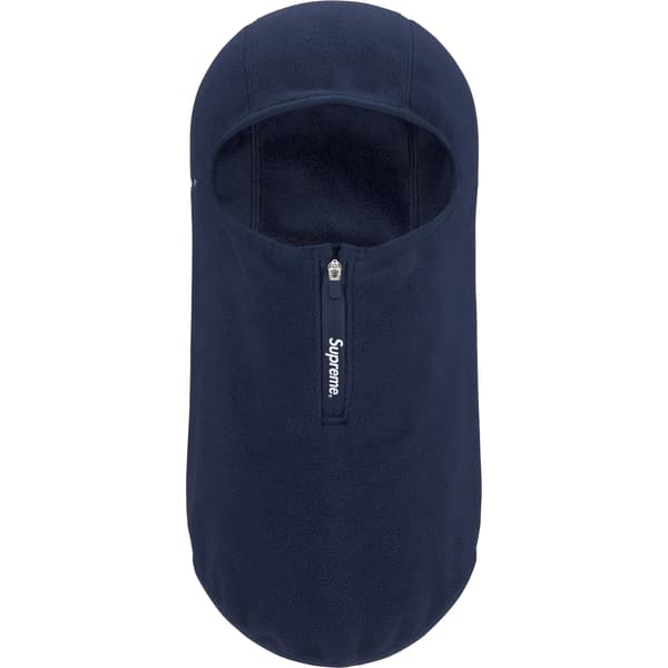 Supreme Polartec Zip Balaclava - Navy (front)