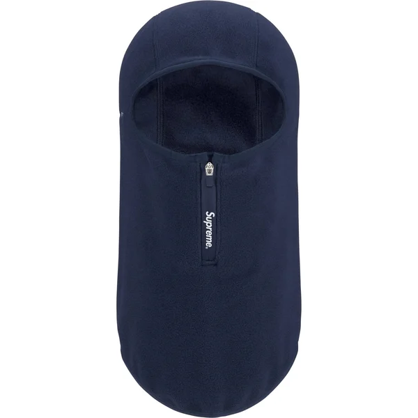 Supreme Polartec Zip Balaclava - Navy (front)