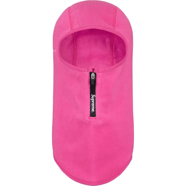 Supreme Polartec Zip Balaclava - Pink (front)