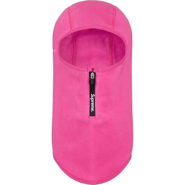 Supreme Polartec Zip Balaclava - Pink (front)