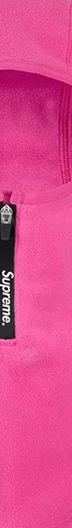 Supreme Polartec Zip Balaclava - Pink (front)
