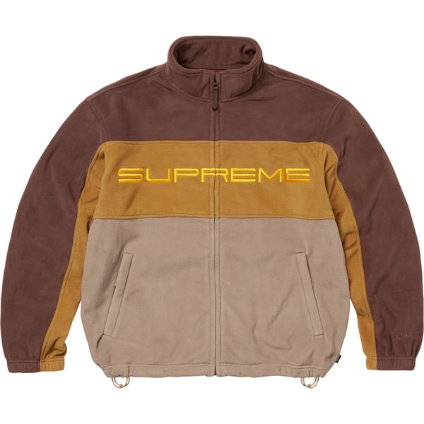 Supreme Polartec Zip Jacket - Brown (front)