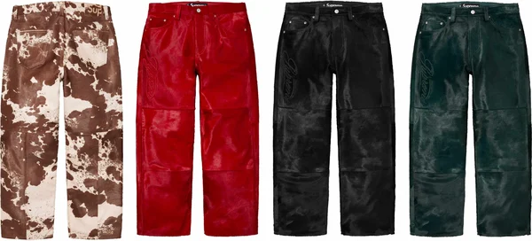 Supreme Ponyhair Loose Fit 5-Pocket Jean - Product Image