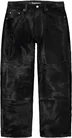 Supreme Ponyhair Loose Fit 5-Pocket Jean - Black (front)
