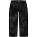 Supreme Ponyhair Loose Fit 5-Pocket Jean - Black (front)