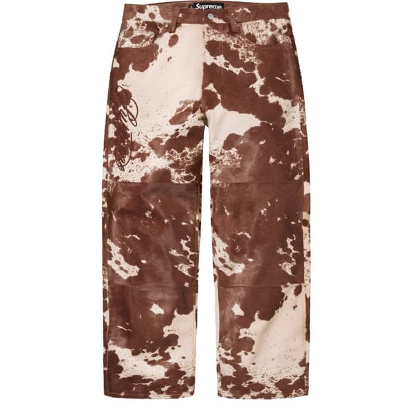 Supreme Ponyhair Loose Fit 5-Pocket Jean - Cow (front)