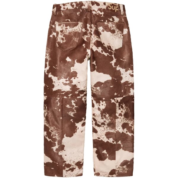 Supreme Ponyhair Loose Fit 5-Pocket Jean - Cow (front)