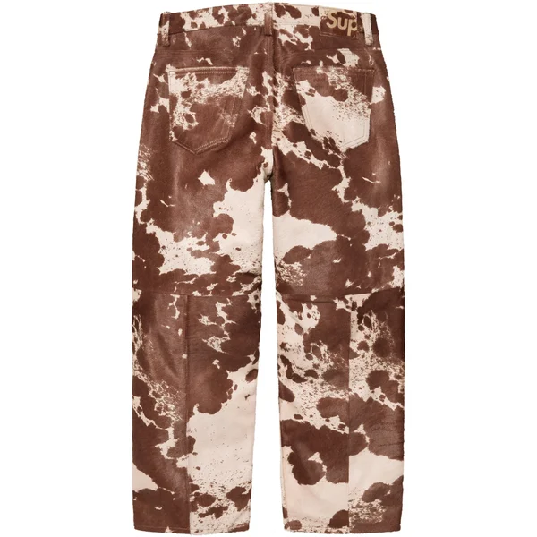 Supreme Ponyhair Loose Fit 5-Pocket Jean - Cow (front)