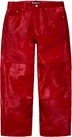 Supreme Ponyhair Loose Fit 5-Pocket Jean - Red (front)